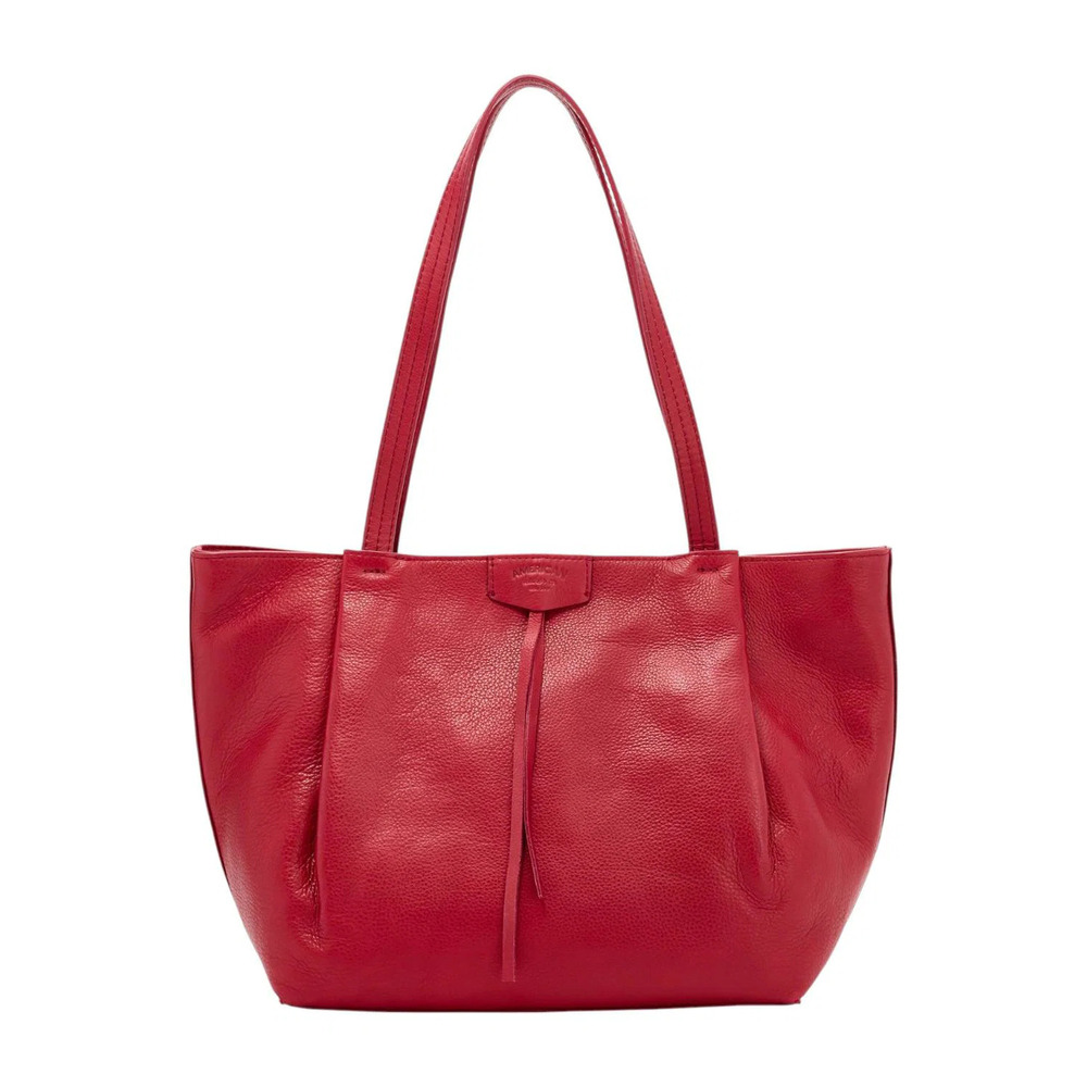 American Leather Co. Lindley Leather Tote Bag Amaranth Red